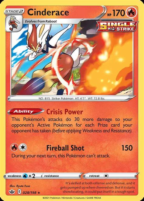 Single Strike Cinderace PokemonCard
