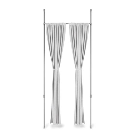 Umbra Anywhere Rod Curtain Rod And Room Divider 36 66 Metallic Nickel