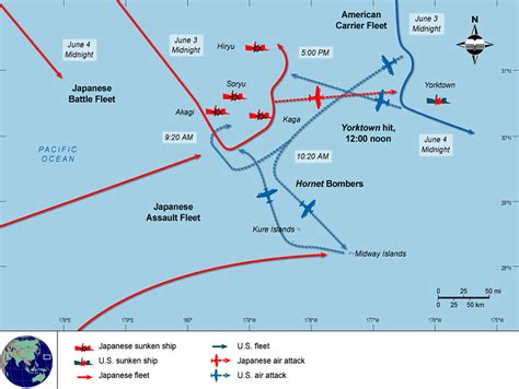 Battle Of Midway Map Ww2