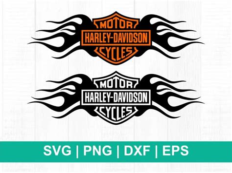 Harley Davidson Logo Svg Fire Vectorency