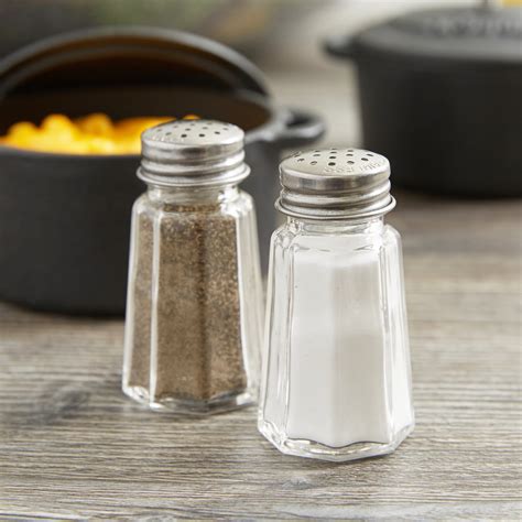 1 Oz Flat Paneled Salt And Pepper Shaker 12pack