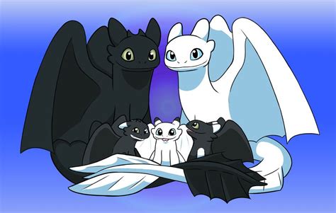 Toothless And Light Fury By Furianocturna How Train Your Dragon