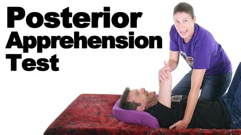 Posterior Apprehension Test For The Shoulder Ask Doctor Jo Youtube
