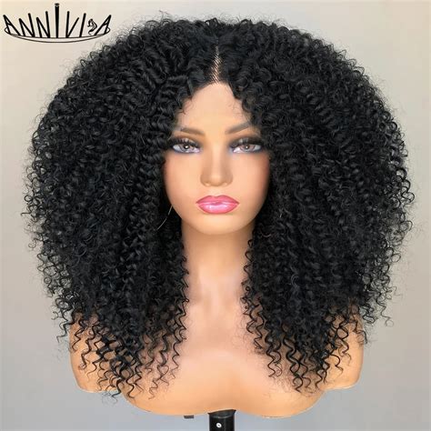 Kinky Curly Lace Front Wig Glueless Lace Frontal Afro Kinky Curly Wig Lace Front Aliexpress