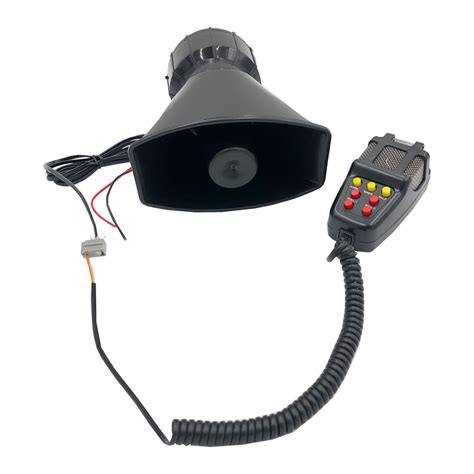 100w 12v 7 Sounds Car Siren Electronic Warning Alarm System With
