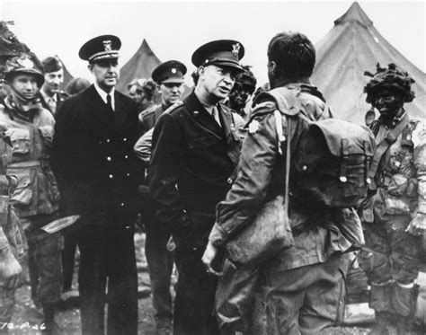 Eisenhower Dwight D Speaking To 101st Airborne Division Wwii
