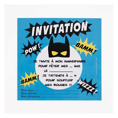Invitation Anniversaire Garcon 5 Ans