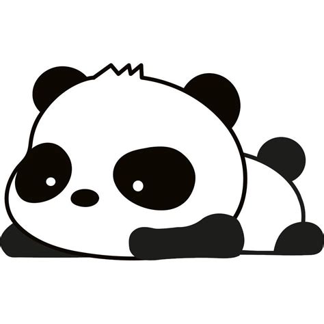 Stickers Panda Dessin Kawaii Panda Dessin Kawaii à Colorier Panda