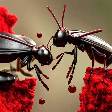Bugs Fighting With Blood Openart