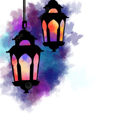 Colourful Ramadan Lantern Shilloutte Ramadan Lantern Islam Png