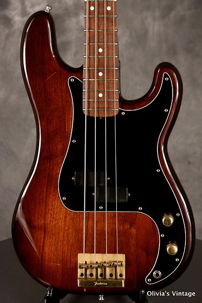 Fender Precision Bass Special W EMG Pickups 1982 Walnut Reverb