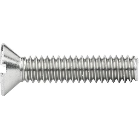 14 20 Flat Head Countersink Machine Screws Slotted Drive Stainless All
