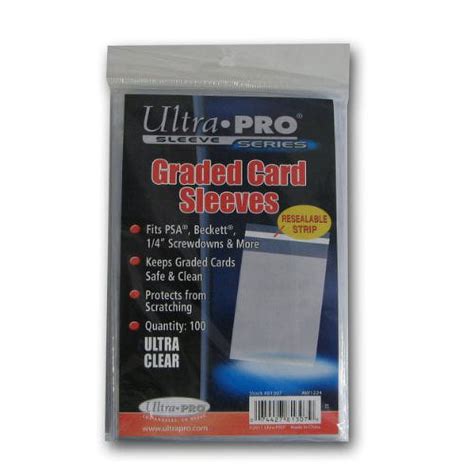 Ultra Pro Graded Card Sleeve 100 Sleeves