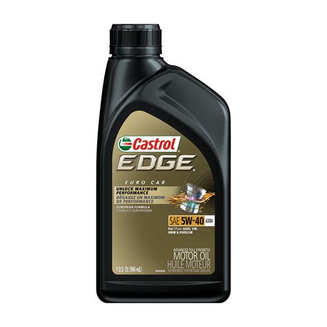 Castrol Edge 5w 40 A3 B4 Advanced Full Synthetic Motor Oil 1 Quart
