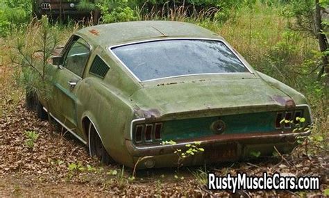 1967 Fastback Mustang In Junkyard Abandoned Cars Mustang Barn Find Cars