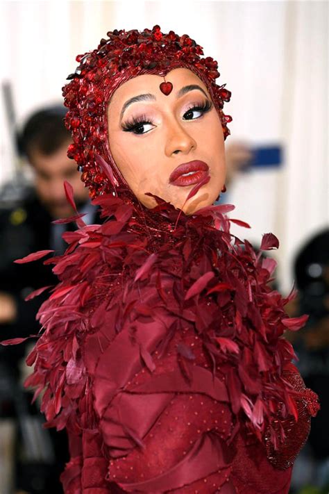 Met Gala 2019 Cardi B And Her Ruby Nipples Of Camp Tom Lorenzo