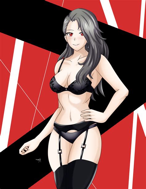 Rule 34 Alternate Costume Atlus Breasts Female Female Only Persona Persona 5 Sae Niijima Solo