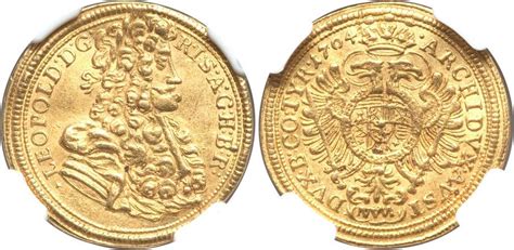 Münze 1 Ducat Heiliges Römisches Reich 962 1806 Gold 1700 Leopold I