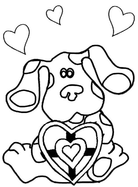 Blue's clues coloring pages online. Blues Clues The Dog Love Coloring Pages - Blues Clues ...