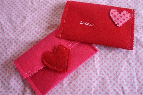 Bonne Nouvelle Felt Valentine Envelopes