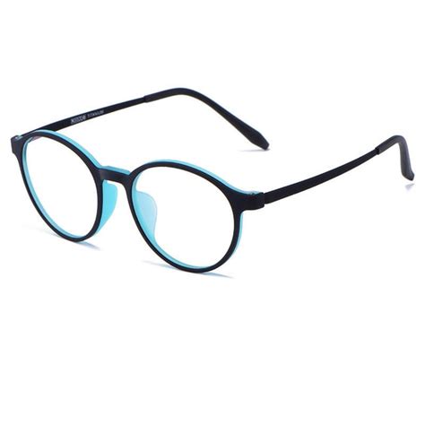 yimaruili ultralight titanium alloy tr90 myopia glasses retro round optical prescription