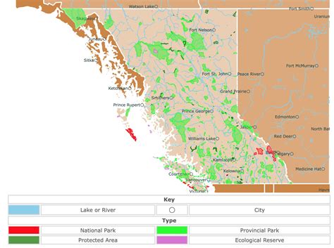 Interactive Map Of British Columbias National Parks And Provincial Parks