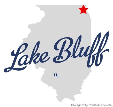 Map Of Lake Bluff Il Illinois