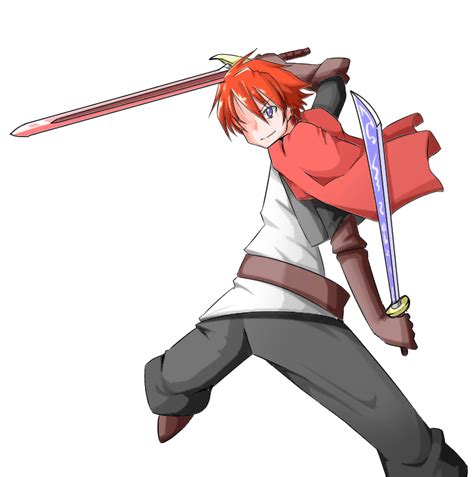 Red Hair Boy Dual Sword By Edelritter0519 On Deviantart