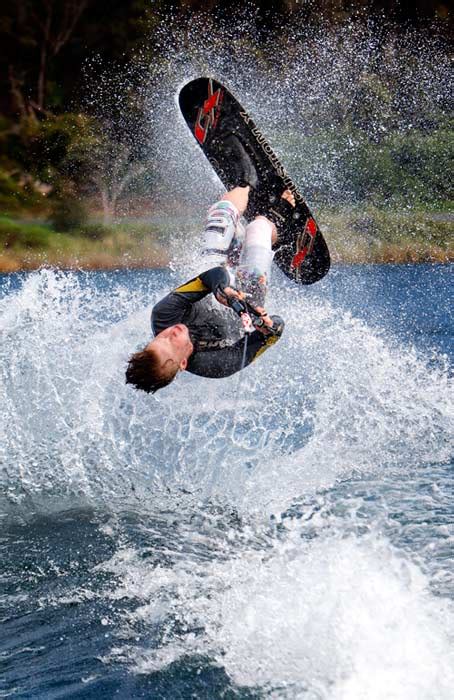 Water Skiing Championship Tricks Powered Water Sports Te Ara