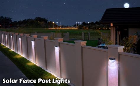 Solar security night light is powered by solar energy, which takes about 8 hours to charge (under direct sunlight) fully. OTHWAY Solar Fence Post Lights Wall Mount Decorative Deck ...