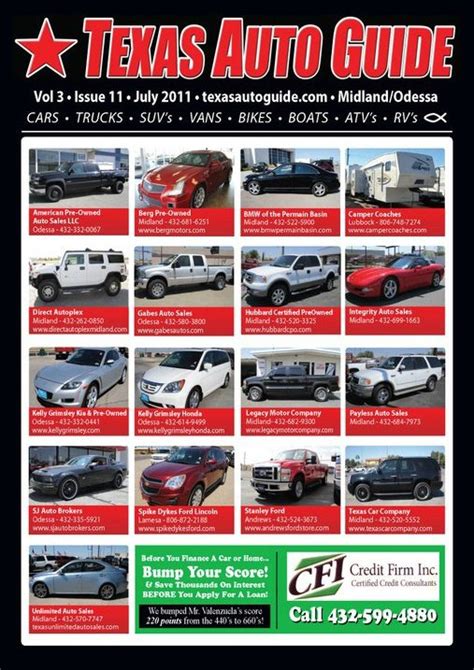 Texas Auto Guide Magazine Lubbock Tx