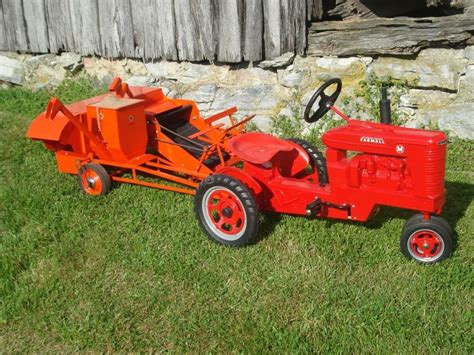 Custom Built Allis Chalmers All Crop Pull Type Combine Behind A M