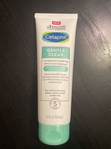 Cetaphil Gentle Clear Complexion Clearing Bpo Acne Cleanser 26 Bzyl