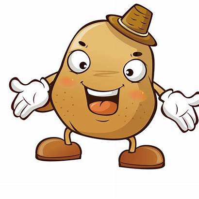 Potato Cartoon Clipart Clip Baked Sweet Potatoes