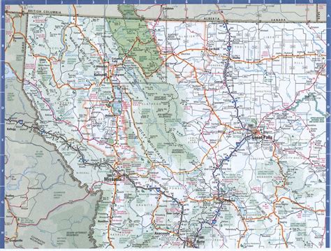 Highway 2 Montana Map