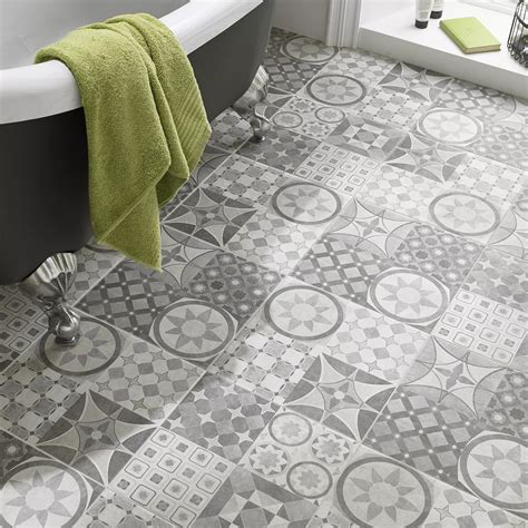 Lofthouse Grey Stone Effect Patchwork Ceramic Wall And Floor Tile Pack