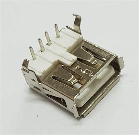 Usb Right Angle Type A Female Pcb Mount Connector
