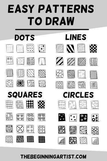 80 Easy Simple And Cool Patterns To Draw For Beginners Zen Doodle