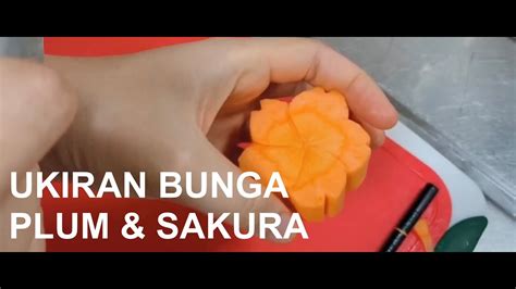 Rumus And Cara Membuat Ukiran Bunga Plum Sakura Dari Wortel Teknik