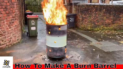 How To Make A Incinerator Bin Burn Barrel Youtube