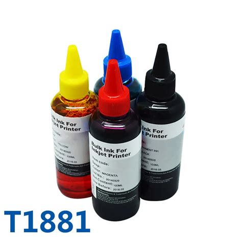 400ml T1881 High Quality Dye Printing Refill Ink And Bulk Ink For Printer
