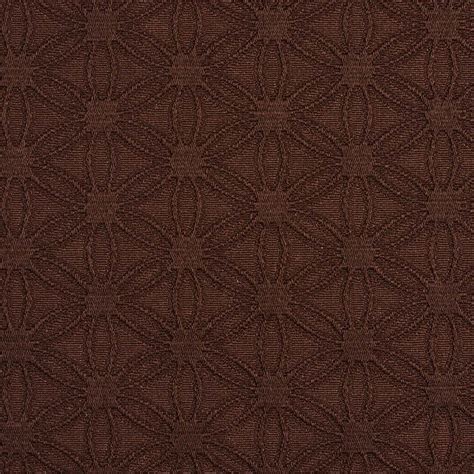 Brown Flower Jacquard Woven Upholstery Grade Fabric By The Yard