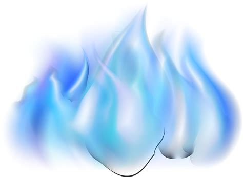 Blue Flame Gratis Blue Simple Flame Effect Element Png Download
