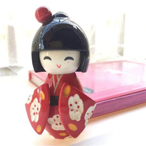 New Cute Handmade Oriental Japanese Kokeshi Girls Wooden Dolls Size 8