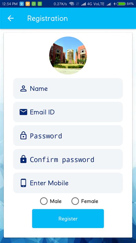 Best Android Registration Form Ui Design Xml Code Android Station