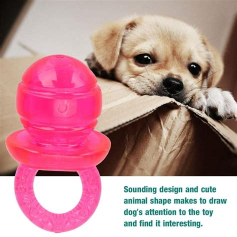 Ccdes 5 Pcs Set Pacifier Shaped Pet Dogs Teether Teething Sounding