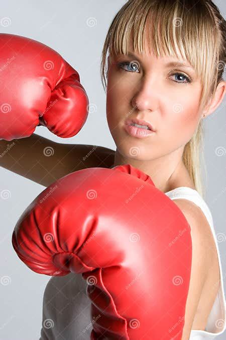 Girl Boxing Stock Photo Image Of Exercising Grey Sports 10329148