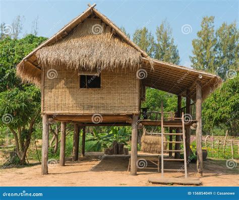 Thai Cottage Or Hut In The Garden Stock Image Image Of Life