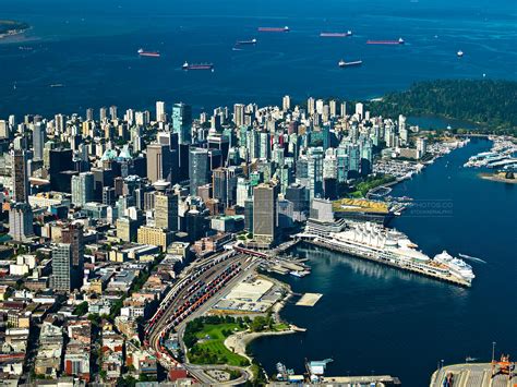 Aerial Photo Aerial View Of Beautiful Vancouver