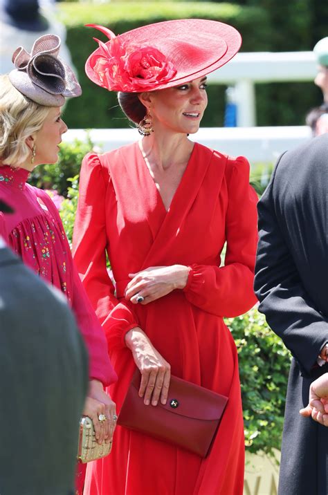 The Princess Of Wales Is The Lady In Red At Day Four Of Royal Ascot